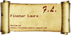 Finster Laura névjegykártya